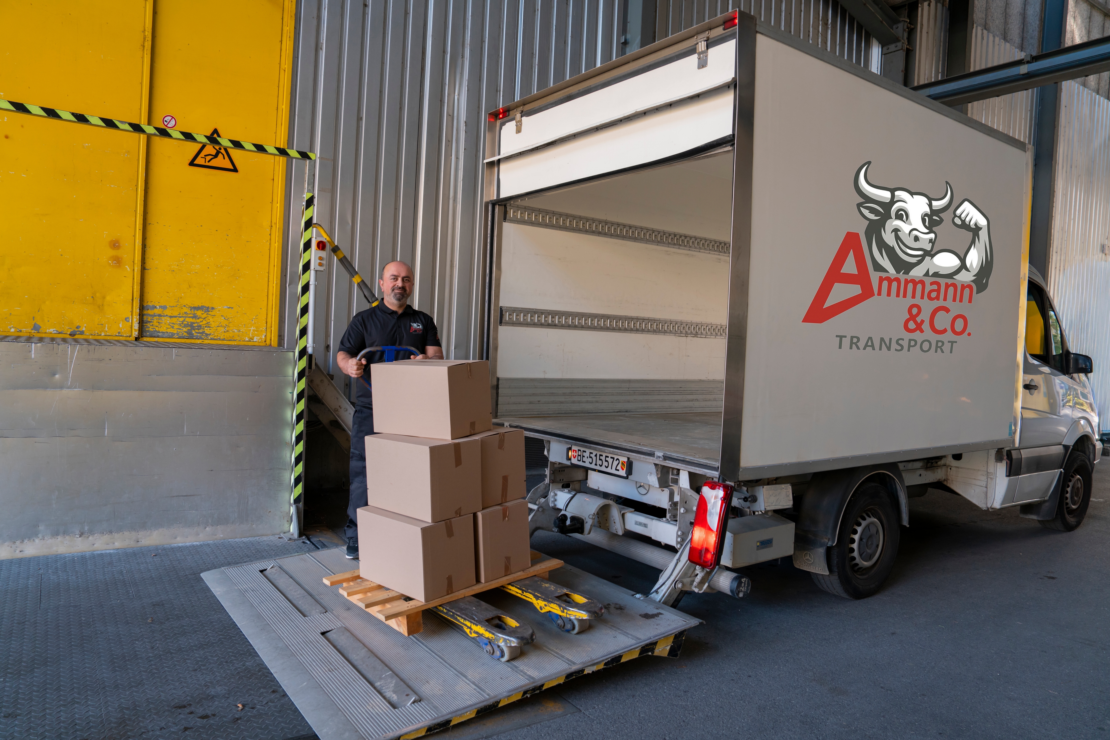 Ammann & Co. Transport Truck in Tunnel