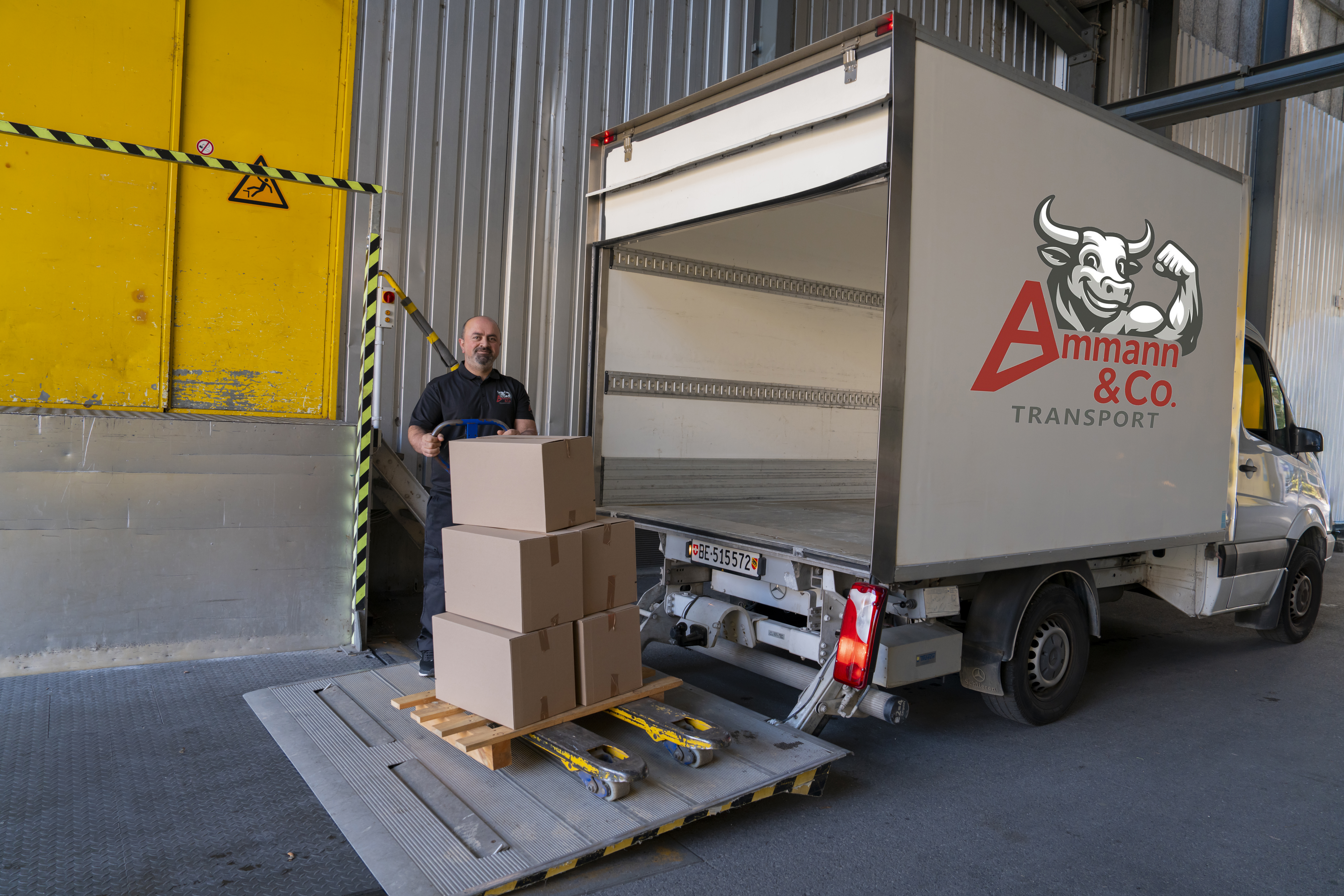 Ammann & Co. Transport Truck in Tunnel